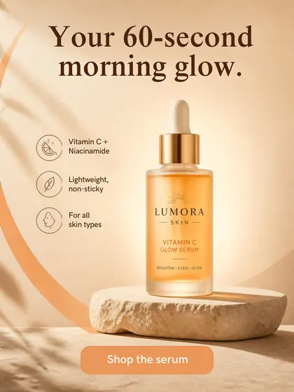 Concept static ad for a vitamin C serum